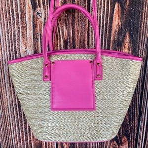 Crossi Basketwoven Tote Bag